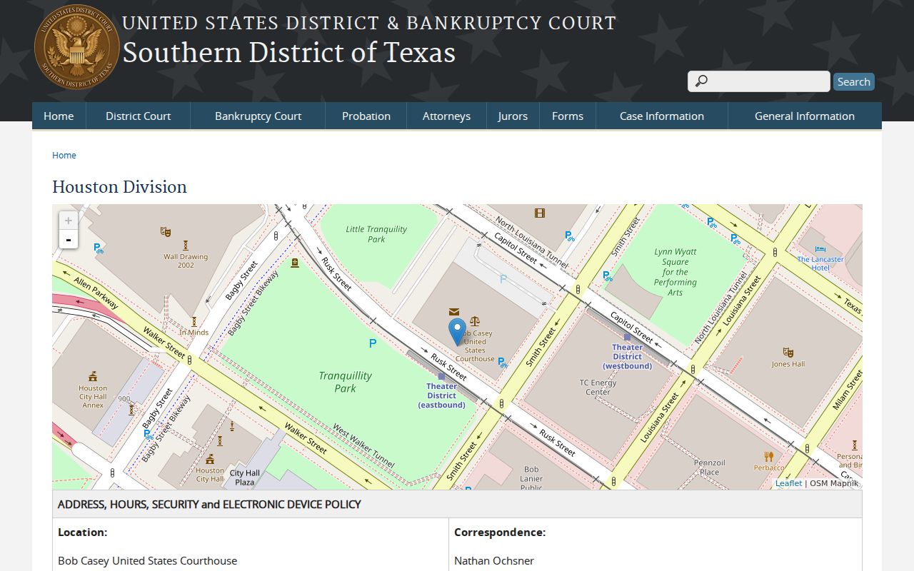 Fort Bend County arrest warrant federal court jurisdiction